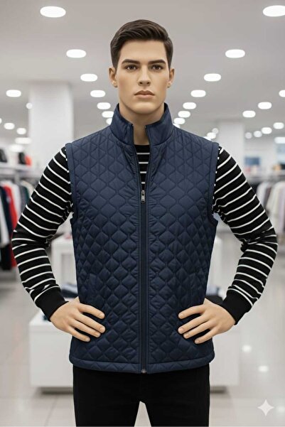 ganini Güncüoğlu Quilted Zippered Seasonal Men's Vest