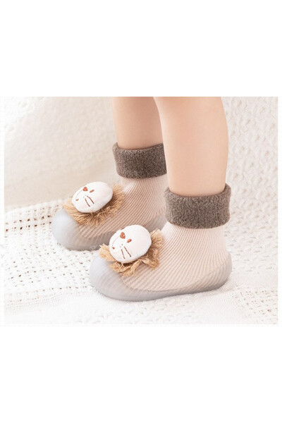 BebeNou Mocasini antiderapanți - Playful Lion MDDW823-4-mo5