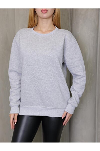 lzv Γυναικείο φούτερ oversized Premium 3 Thread Ş επένδυση fleece