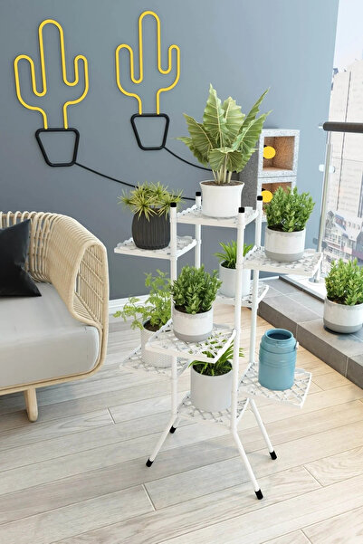 DEKOZUM SELİMİYE Çiçeklik Saksılık Saksı Standı Kış Bahçesi Dekoratif Saksılık