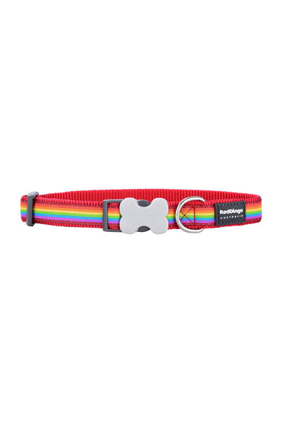 RedDingo Dog collar Red Dingo STYLE RAINBOW 15 mm x 24-36 cm