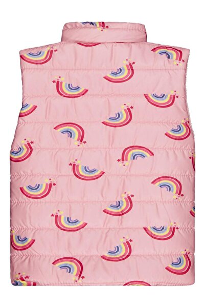 Civil Girls Rainbow Printed 6-9 Years Old Vest - Pink 6-7 Years Old