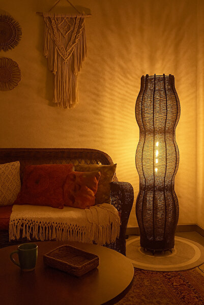 Efect Home Design Bohem,Ahşap,Rustik,Modern,Doğal El YApımı Lambader 135*32