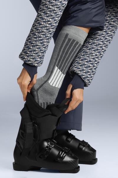 Oysho Primaloft® yarn WOOLMARK® wool blend long ski socks