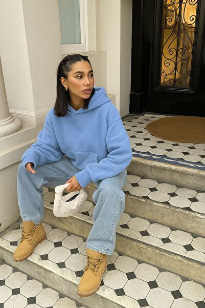 BENROMA Hanorac unisex, fără imprimeu, cu glugă