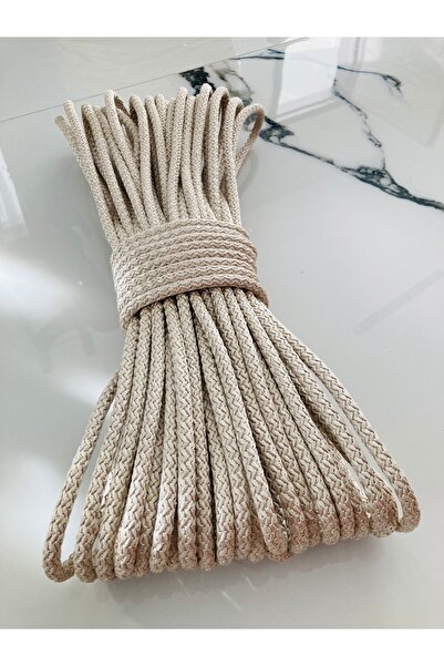 Rengarenkelemekleri polip polyester makrome(10 metre )dolgulu salıncak supla sepet halat ip 8mm