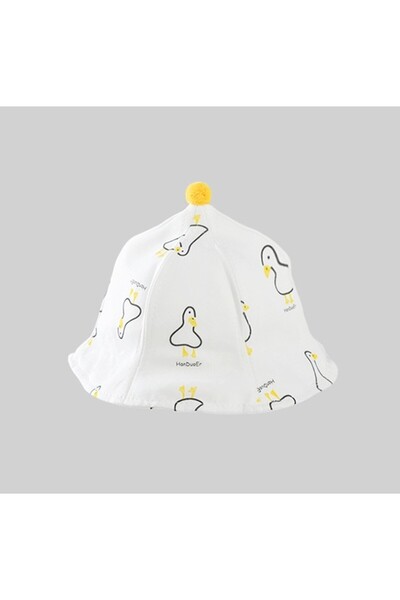 Flippy Baby Protective Hat, Flippy, Fisherman with Ducklings, Spring/Autumn, 42 cm, 0-3 L, White