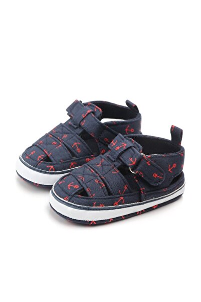 BebeNou Navy Blue Open-Toe Baby Shoes - Anchors MDd2164-1-SA1