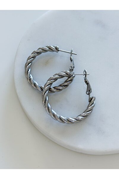 CHARMLUCKY Basic Twisted Hook Earrings