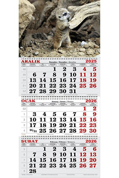 GENC DIJITAL BASKI 2026 Yılı Gemici Takvimi-Mirket