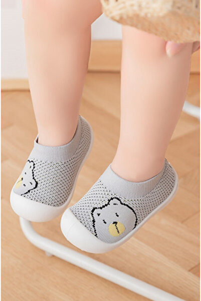 BebeNou Grey Moccasins - Teddy MDD2661-2-p33.Size 23