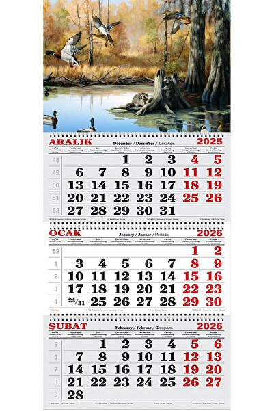 GENC DIJITAL BASKI 2026 Yılı Gemici Takvimi-Orman