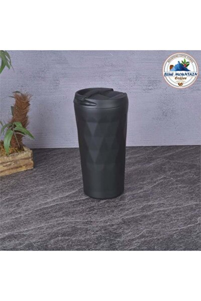 Blue mountain Thermos for Hot Liquids - Matte Black