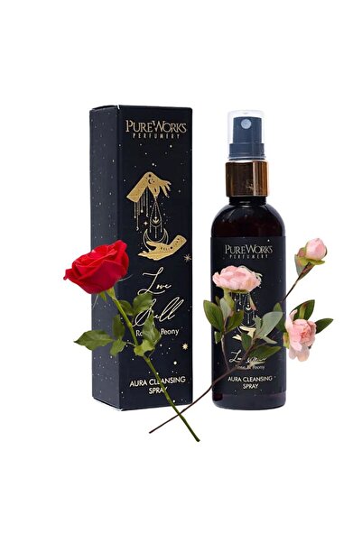 PureWorks Odorizant aromaterapie Trandafir și Bujor pentru curățarea aurei 100ml