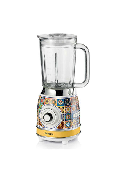 ARIETE Blender Positano 0583/0P, 1000W, 1.5 l, 4 speeds + pulse, Ice crushing, White/yellow