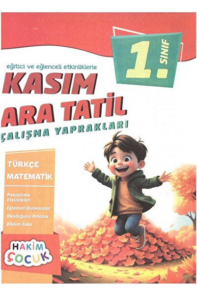 Hakim Yayınları 1.Sınıf Maarif Model Eğitici ve Eğlenceli Etkinliklerle Kasım Ara Tatil Çalışma Yaprakları
