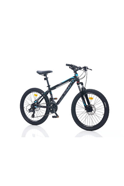 Corelli FELİX 1.2 ERKEK DAĞ BİSİKLETİ 304H HD 24 JANT 21 VİTES SİYAH MAVİ TURKUAZ
