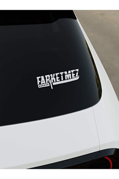 OkyayWorks Farketmez Sticker - Sarı- Araba-Motosiklet Etiket Sticker