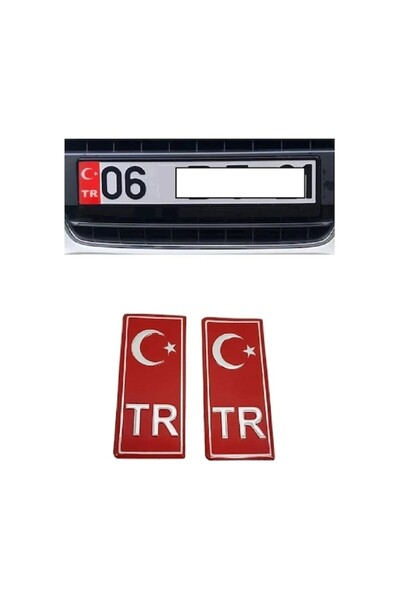 Tiger Marketing Fiat Fiorino Uyumlu Tr Plaka Folyo Sticker 2'li - Türkiye Pla...