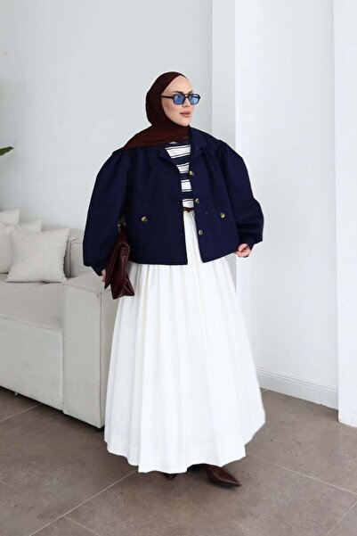 Nuuwears Minimal Trençkot Lacivert