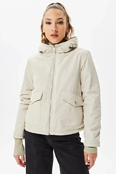 ONLY Women's Onldahlıa Double-Sided Hooded Fur Coat 15208777