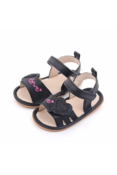 BebeNou Sandale negre pentru fete - Love MDD2570-2-SA2