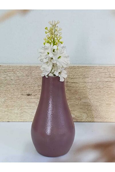 E.M.S AVM Vase Damla Vase Decorative Vase in Dried Rose Color 13 cm X 7 Cm.