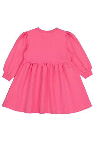 Civil Girls Kalp Nakışlı 2-5 Yaş Elbise - Pembe 4-5 Yaş