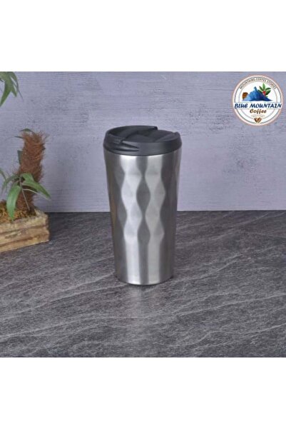 Blue mountain Thermos for keeping hot liquids - Matte Silver