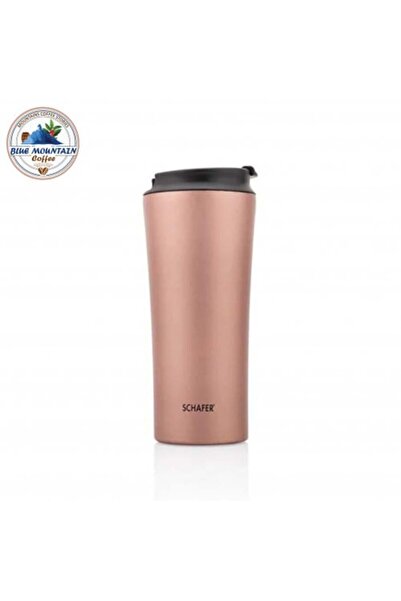 Blue mountain Stainless Steel Coffee & Tea Flask - 400 ml - Pink Gold