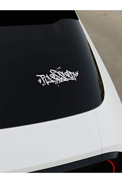 OkyayWorks Blassed Grafiti Sticker - Beyaz- Araba-Motosiklet Etiket Sticker