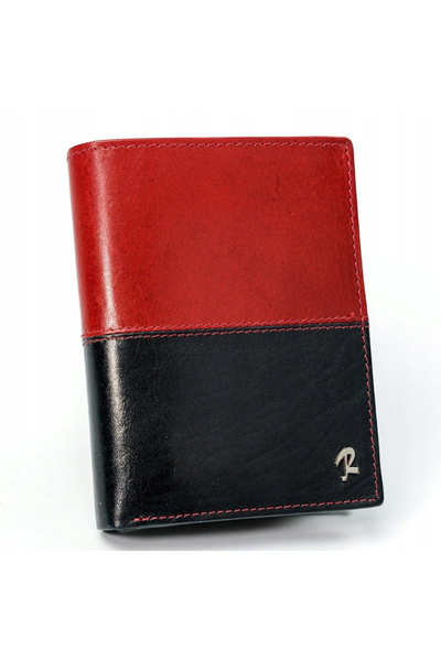 Other Portofel vertical pliabil din piele, bicolor, RFID - Rovicky