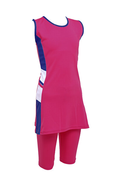 Haliç Mayo Zero Sleeve Children's Swimsuit 4803 Fuchsia