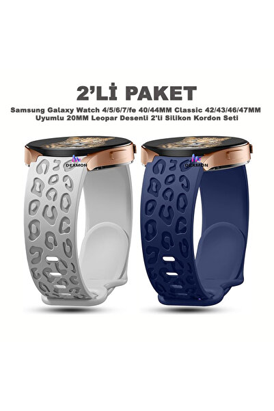Dexmon Samsung Galaxy Watch 4/5/6/7/FE 40/44mm Classic 42/43/46/47mm Uyumlu 2...