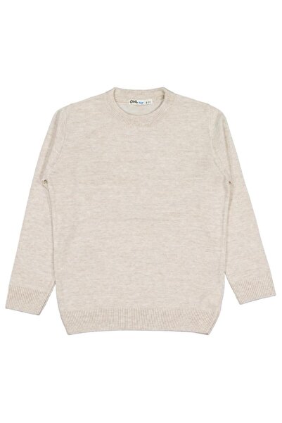 Civil Boys Basic 10-13 Years Old Sweater - Beige 11-12 Years Old