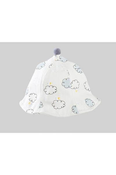 Flippy Baby Protective Hat, Flippy, Fisherman with Clouds, Spring/Autumn, 45 cm, 3-6 L, Blue