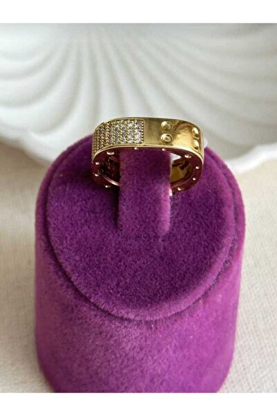 ASLI AKSESUAR خاتم بتصميم مربع من شوبينغ