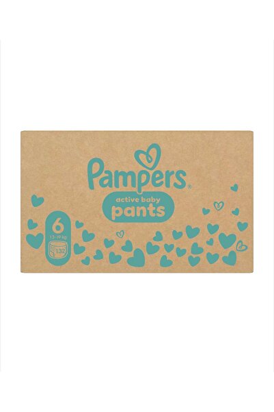 Pampers Diapers-Panties Active Baby PantsXXL Box, Size 6, 13kg-19kg, 132 pcs