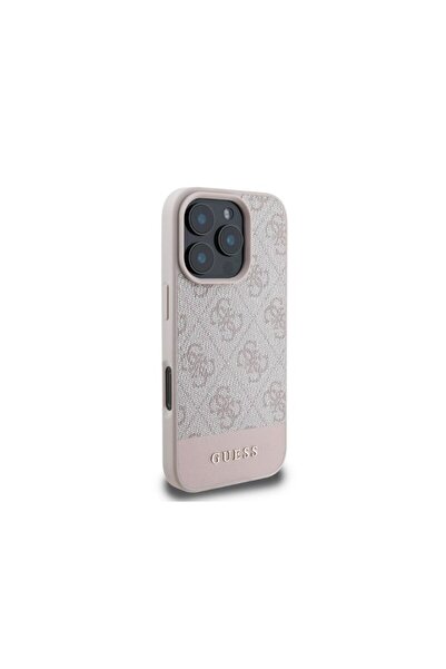 Guess Original iPhone 16 Pro Hardcase 4G Bottom Stripe, pink