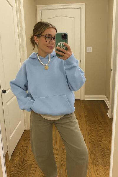 BENROMA سترة بغطاء للرأس للجنسين