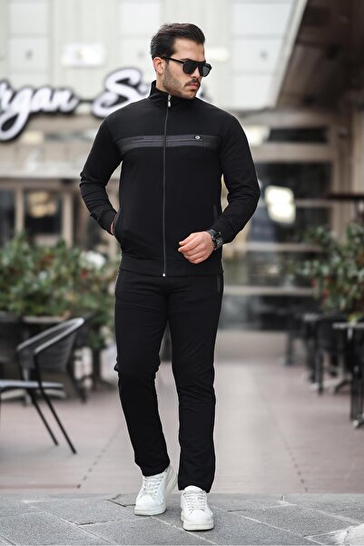 Fors Life Ανδρικό σετ φόρμας συμπαγούς κομψότητας, μαύρο