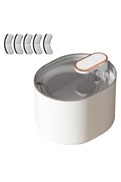 NEXTLY Fântână automată de apă pentru animale de companie cu LED, alimentată ...