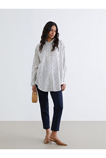 LC Waikiki Lcw modest navy carrot fit women's pants