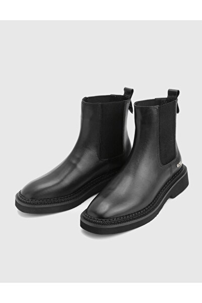 İLVİ Matew Genuine Leather Black Women's Boots