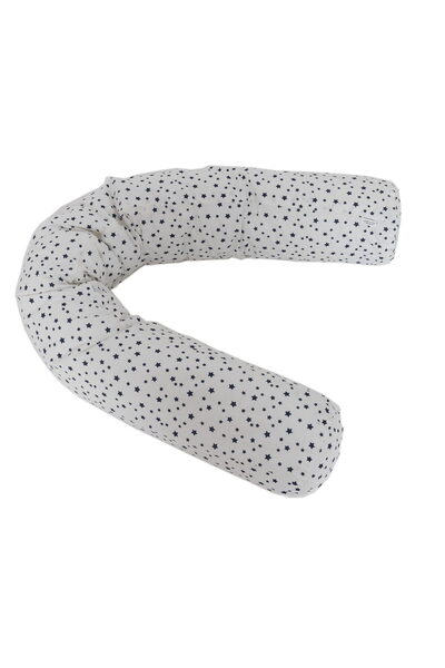 OEM Perna cilindru din bumbac ranforce 100%, model stelute, husa detasabila, 200cmx20 cm