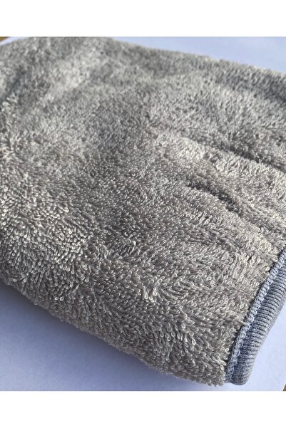 ASEV HOME Elastic Adjustable 100% Cotton Hair Cap Hair Towel Gray – Shower and Hairdressing Cap