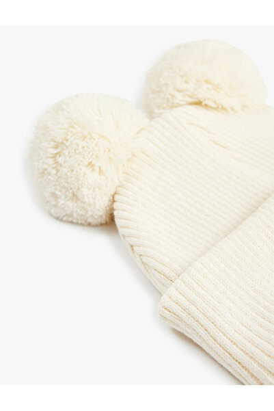 Koton Pompom Detailed Knitwear Beanie