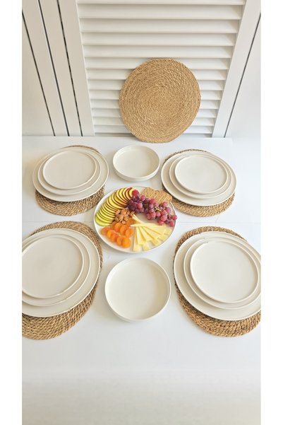 GULHANILE Porselen Moderna Cheff Taste Breakfast Set for 4 People 15 Pieces