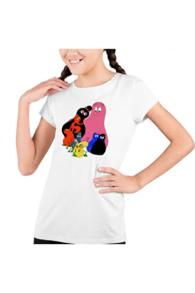 OEM Tricou Copii Fete Barbapapa Familie Aventuri