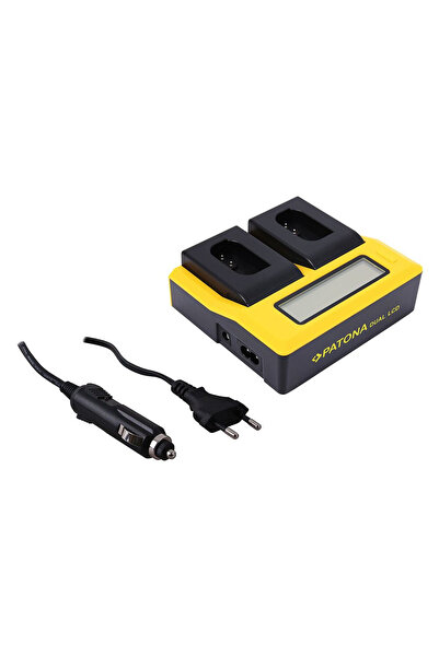 Patona Încărcător USB cu ecran LCD dual DMW-BLK22 compatibil cu Panasonic DC-S5, GH5II -7697